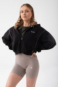 Black women’s oversized hoodie – TW BASIC TRECGIRL HOODIE 198 BLACK