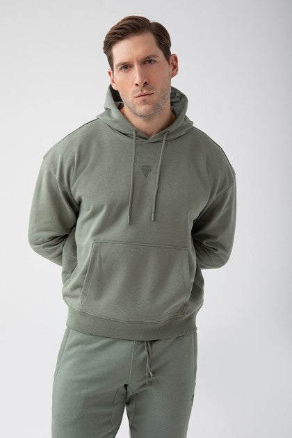 Green men’s hoodie – TW BASIC HOODIE 183 M GREEN