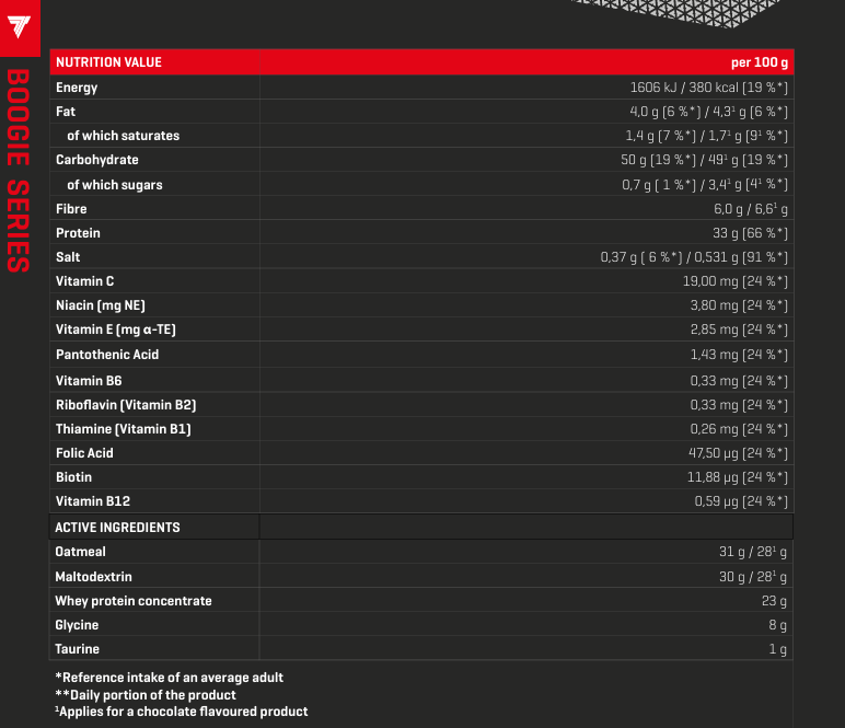 BOOGIE OAT GAINER 2KG