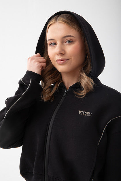 Black women’s oversized hoodie – TW BASIC TRECGIRL HOODIE 198 BLACK